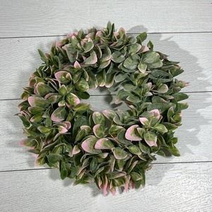 Eucalyptus Green and Pink Wreath NWT